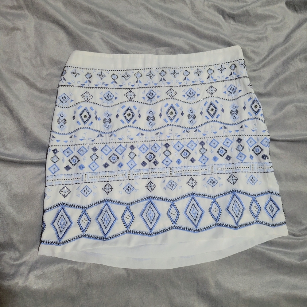 NWT Whbm embroidered skirt